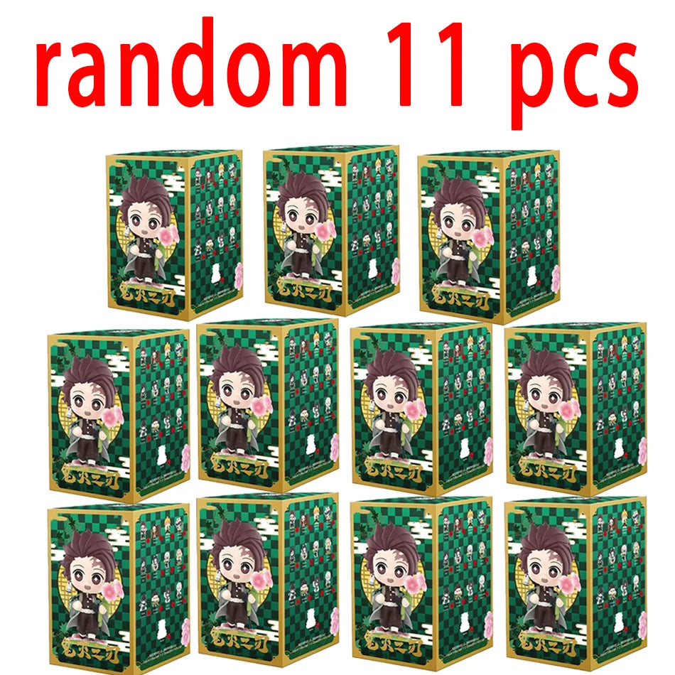 Demon Slayer Blind Box: 12pcs Tanjiro Nezuko Anime Figures