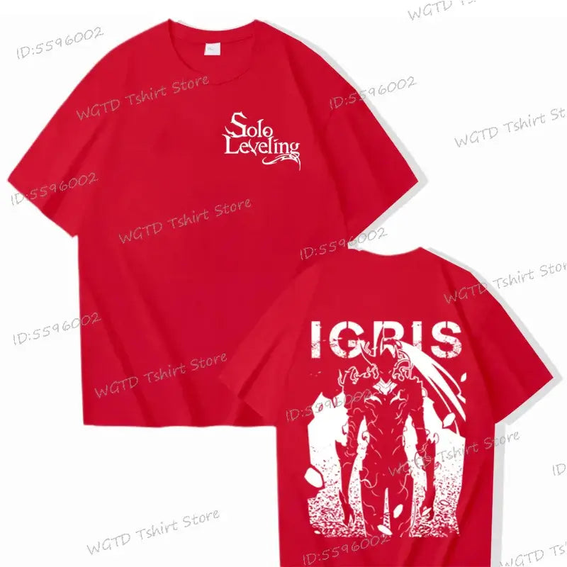 Solo Leveling T-shirt Sung Jin-woo 100% Cotton Tee