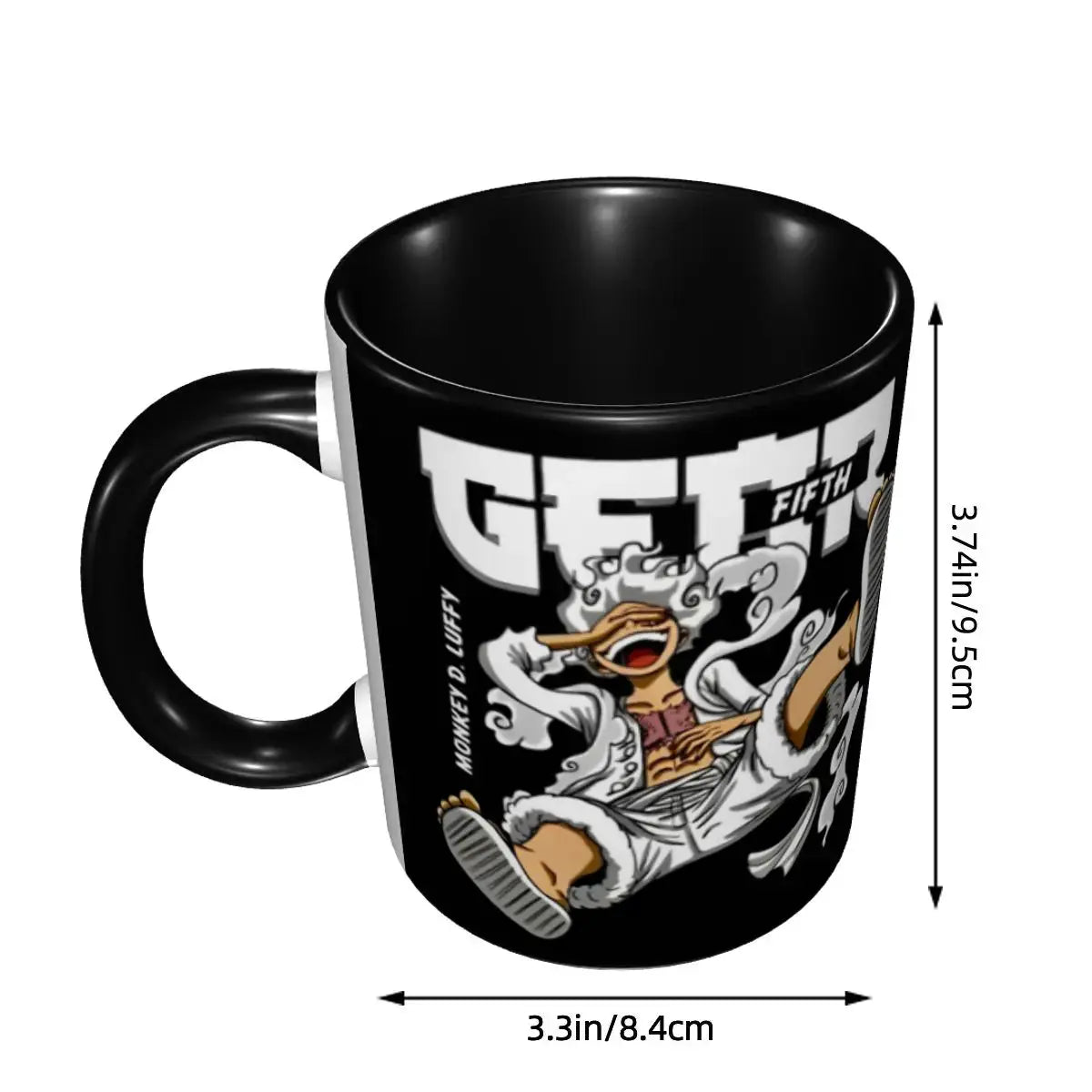 Monkey D. Luffy Gear Fifth Mug: Cute Anime Cup for Kids by Infinite Visibility