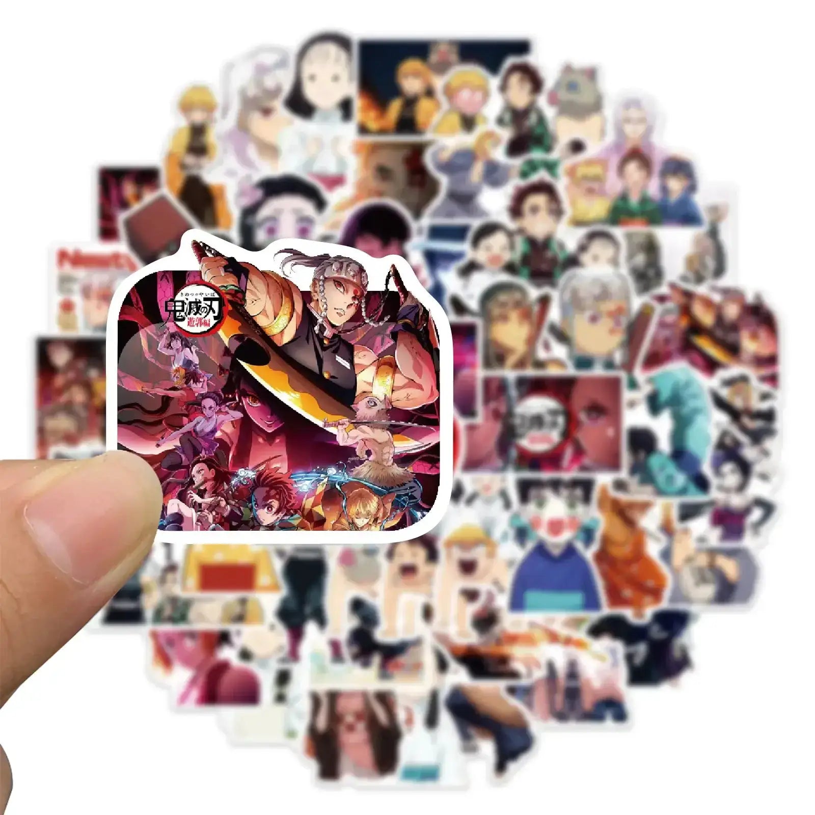 Demon Slayer Stickers: 50-200pcs Waterproof Anime Decals by Infinite Visibility