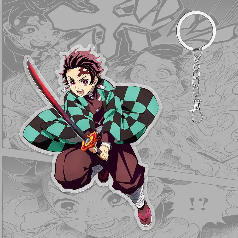 Demon Slayer Keychain: Tanjiro 6cm Acrylic Bag Pendant by Infinite Visibility
