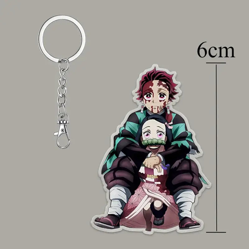 Demon Slayer Keychain: Tanjiro 6cm Acrylic Bag Pendant by Infinite Visibility