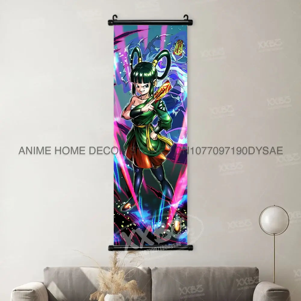 Dragon Ball Posters: Goku & Vegeta Hanging Scroll Wall Art by Infinite Visibility