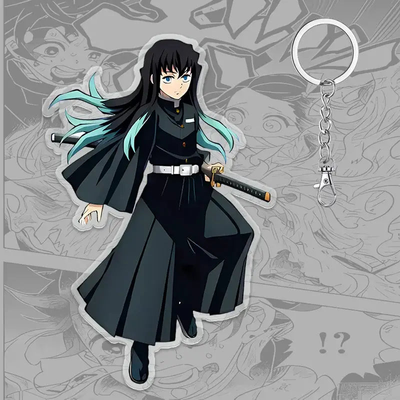 Demon Slayer Keychain: Tanjiro 6cm Acrylic Bag Pendant by Infinite Visibility