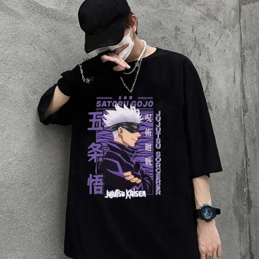 Gojo Satoru T-shirt High Quality Y2k Anime Tee