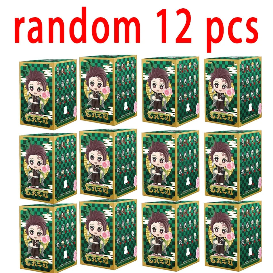 Demon Slayer Blind Box: 12pcs Tanjiro Nezuko Anime Figures
