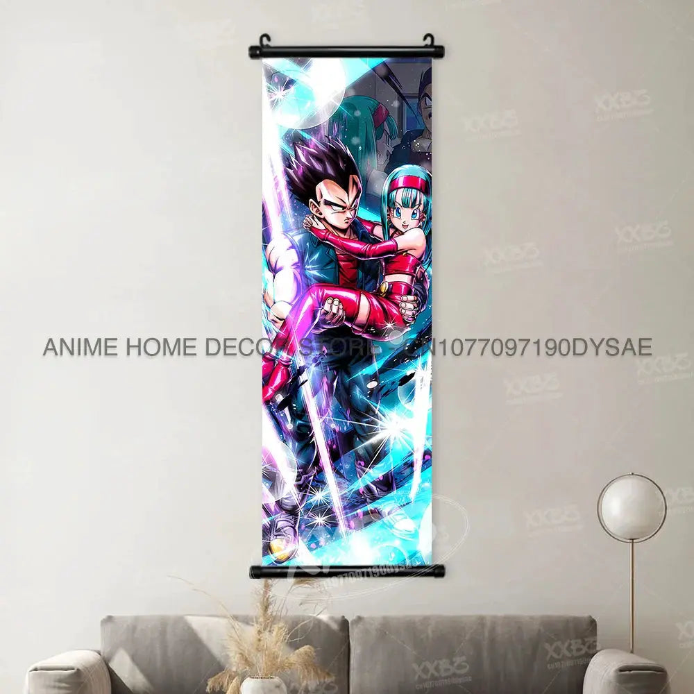 Dragon Ball Posters: Goku & Vegeta Anime Wall Scrolls by Infinite Visibility