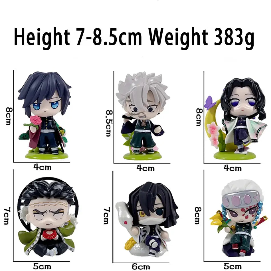 Demon Slayer Blind Box: 12pcs Tanjiro Nezuko Anime Figures by Infinite Visibility