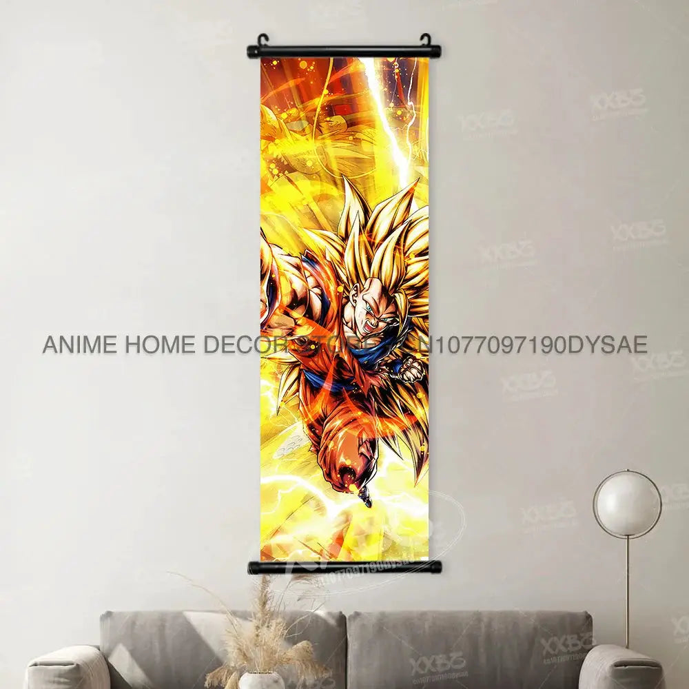Dragon Ball Posters: Goku & Vegeta Anime Wall Scrolls by Infinite Visibility