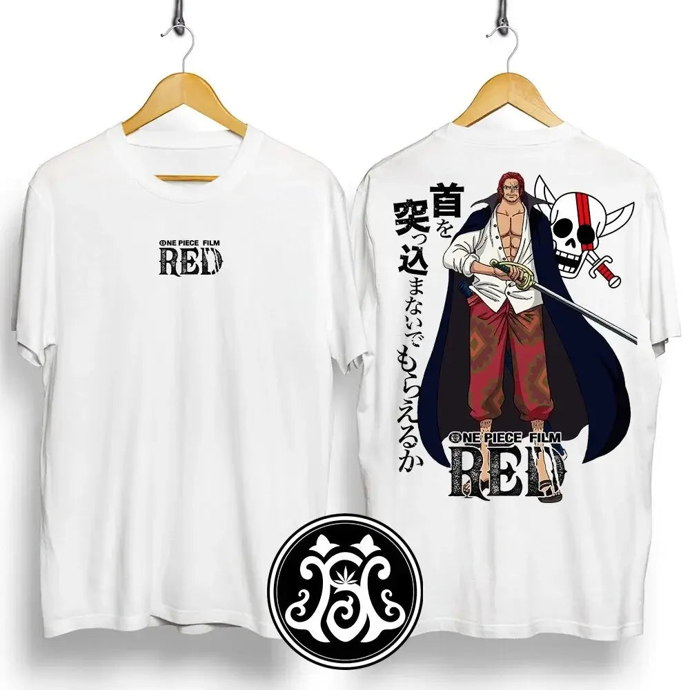 One Piece Shanks T-shirt Casual Summer Anime Tee