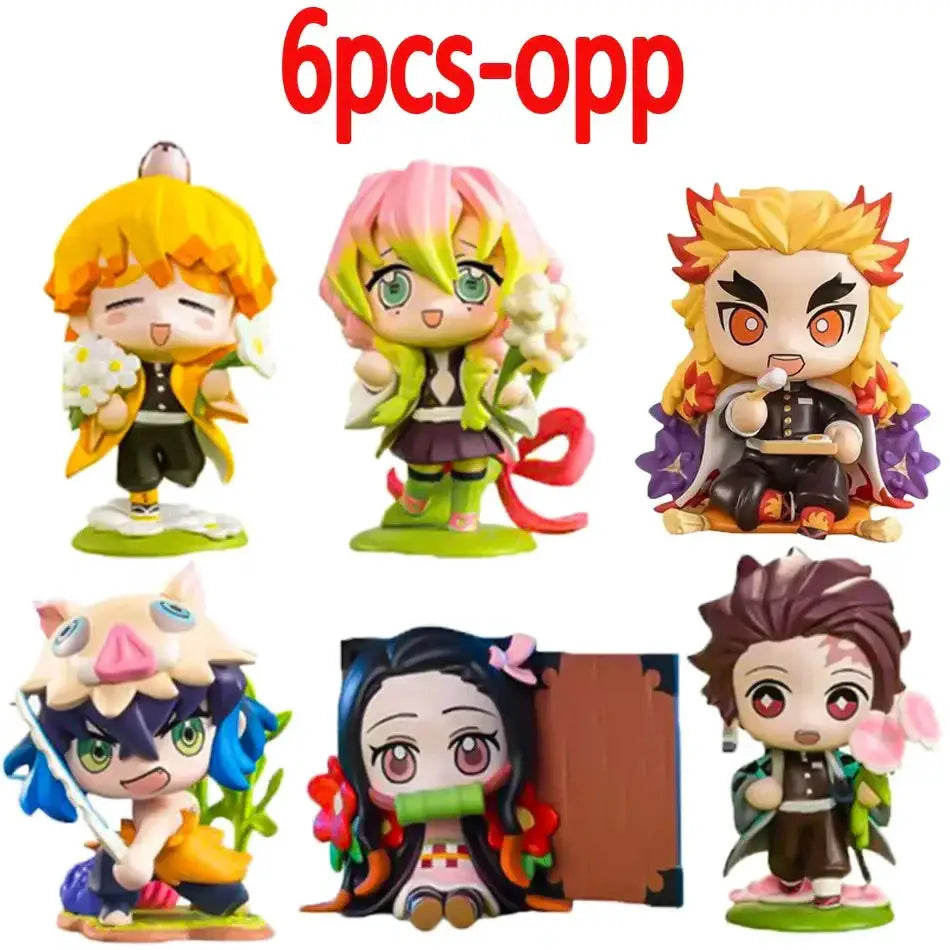 Demon Slayer Blind Box: 12pcs Tanjiro Nezuko Anime Figures by Infinite Visibility