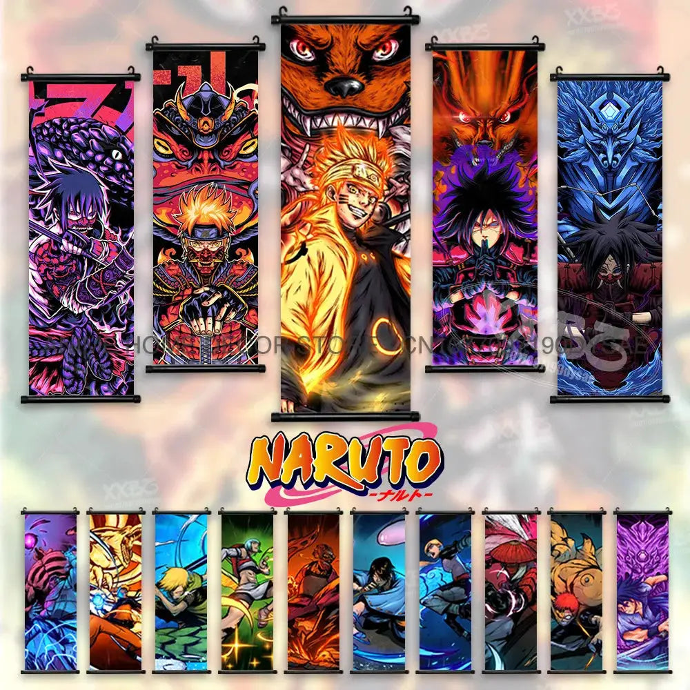 Uzumaki Naruto Posters: Sasuke & Madara Wall Art Scroll by Infinite Visibility