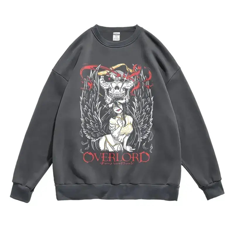 Anime Overlord Graphic Hoodie Women Men Long Sleeve Sweatshirt by Infinite Visibility