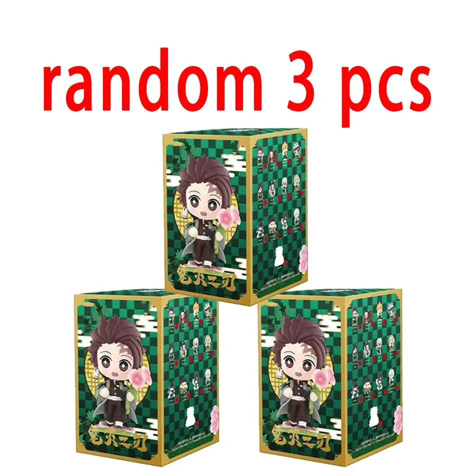 Demon Slayer Blind Box: 12pcs Tanjiro Nezuko Anime Figures by Infinite Visibility