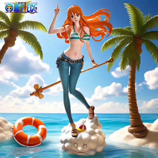 One Piece Nami Figure: 22cm Cat Burglar Anime Statue