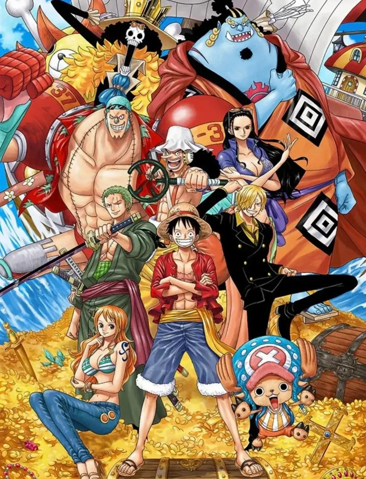 Washed T-shirt ONE PIECE Doflamingo Vintage Street Tee