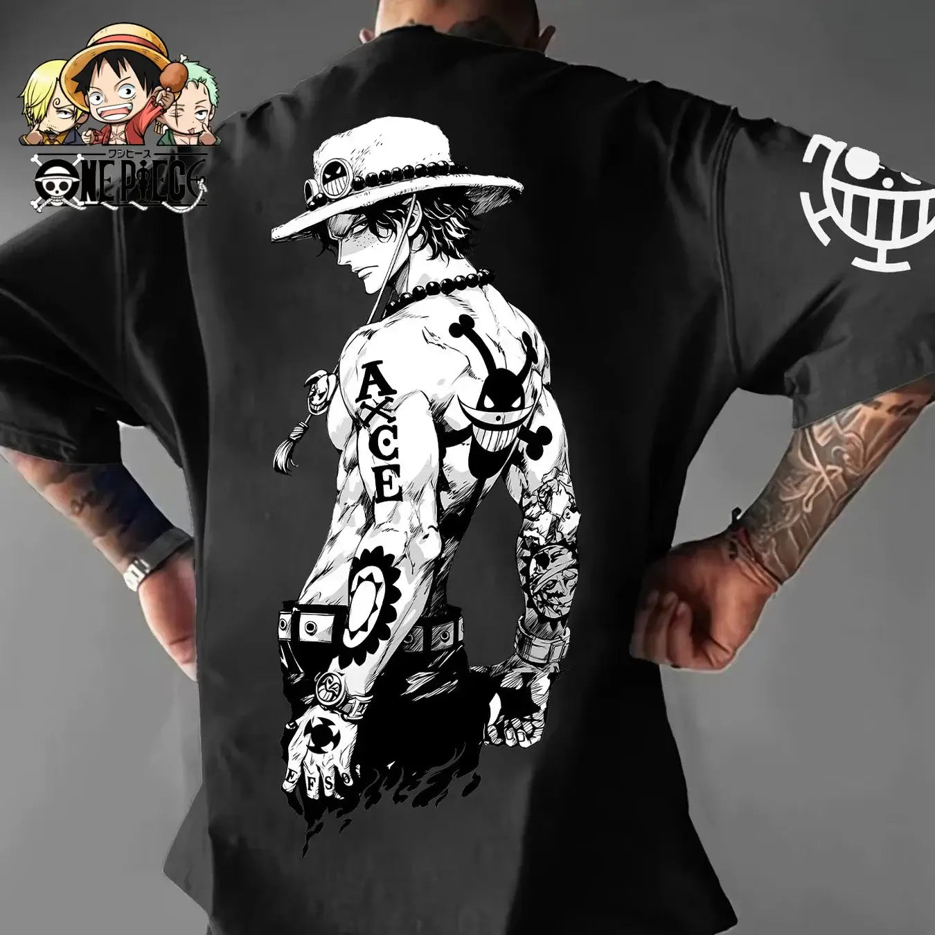 One Piece Luffy T-Shirt: Oversized Cotton Y2K Graphic Tee