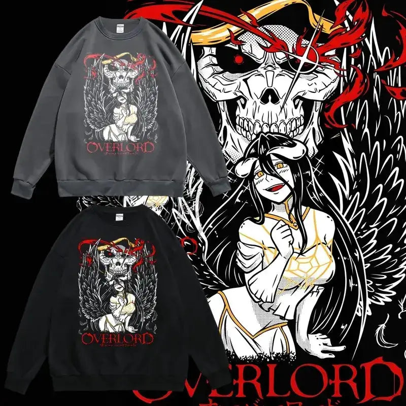 Anime Overlord Graphic Hoodie Women Men Long Sleeve Sweatshirt by Infinite Visibility