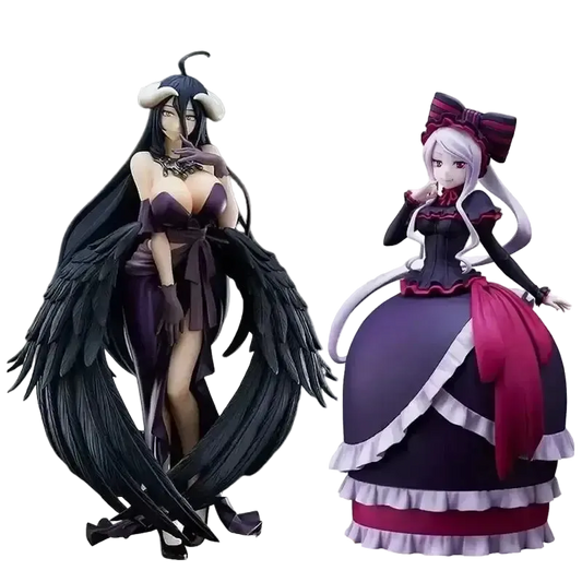 Two anime figures with long black hair and a purple dress on a white background, featuring Good Smile Company branding.