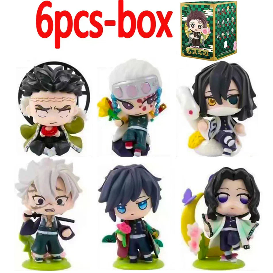 Demon Slayer Blind Box: 12pcs Tanjiro Nezuko Anime Figures