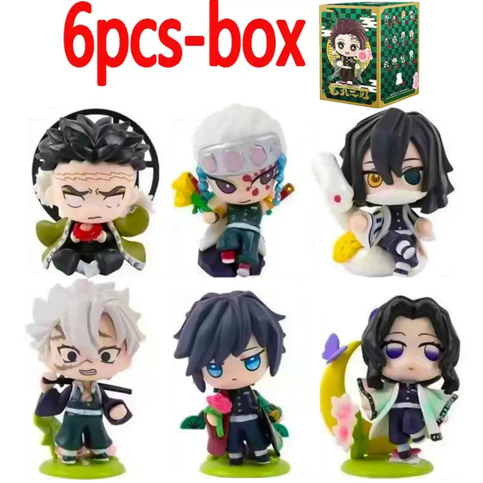 Demon Slayer Blind Box: 12pcs Tanjiro Nezuko Anime Figures by Infinite Visibility