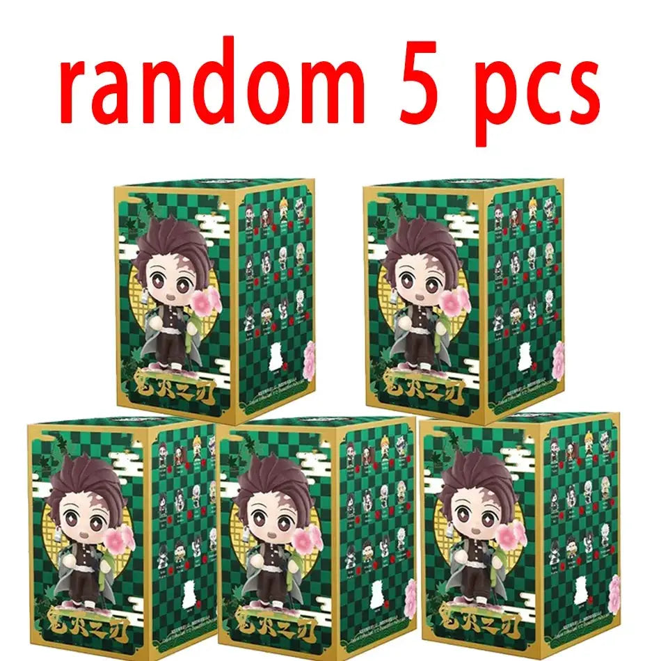 Demon Slayer Blind Box: 12pcs Tanjiro Nezuko Anime Figures by Infinite Visibility