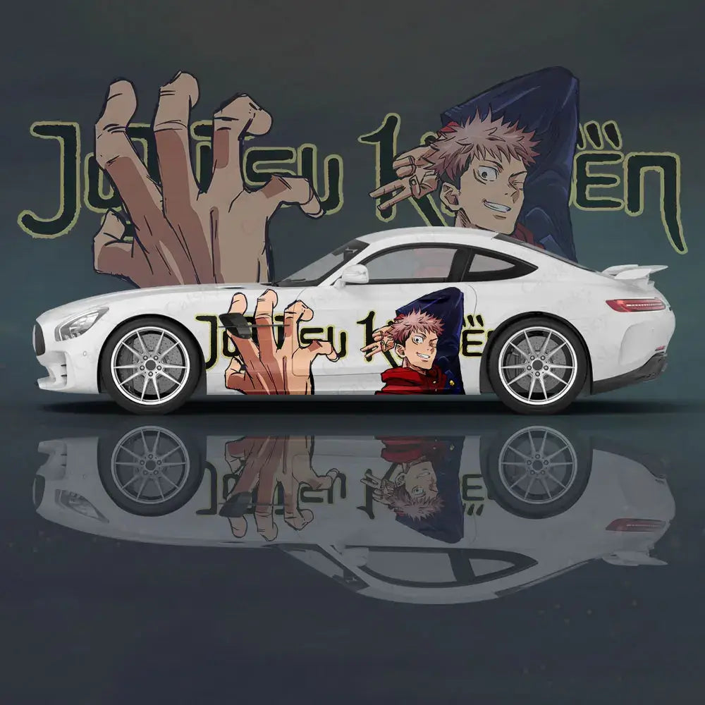Yuji Itadori Anime Car Decal Sticker | 2pc Universal Set