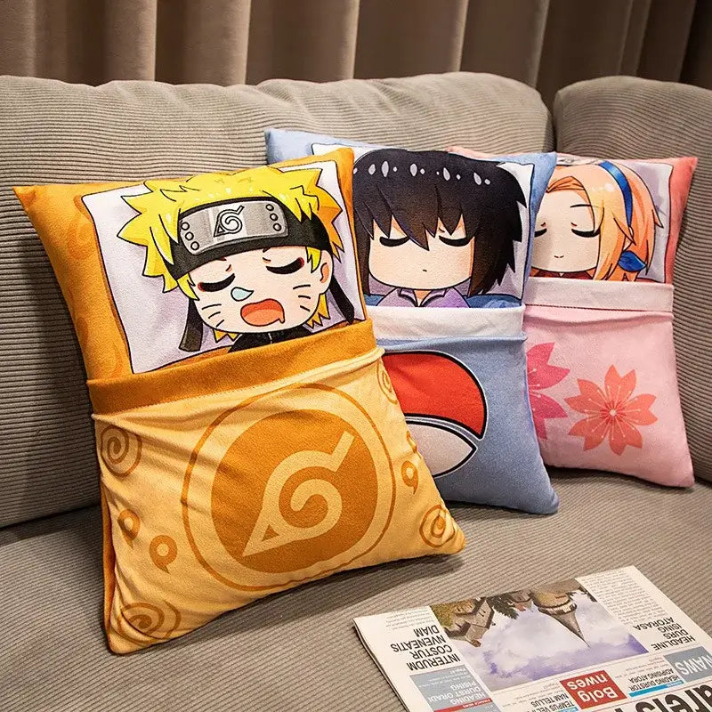 Naruto Anime Plush Pillow: Kakashi & Naruto Soft Doll Toy