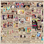 One Piece Wanted Posters Stickers: 50pcs Cool Anime Decals by Infinite Visibility