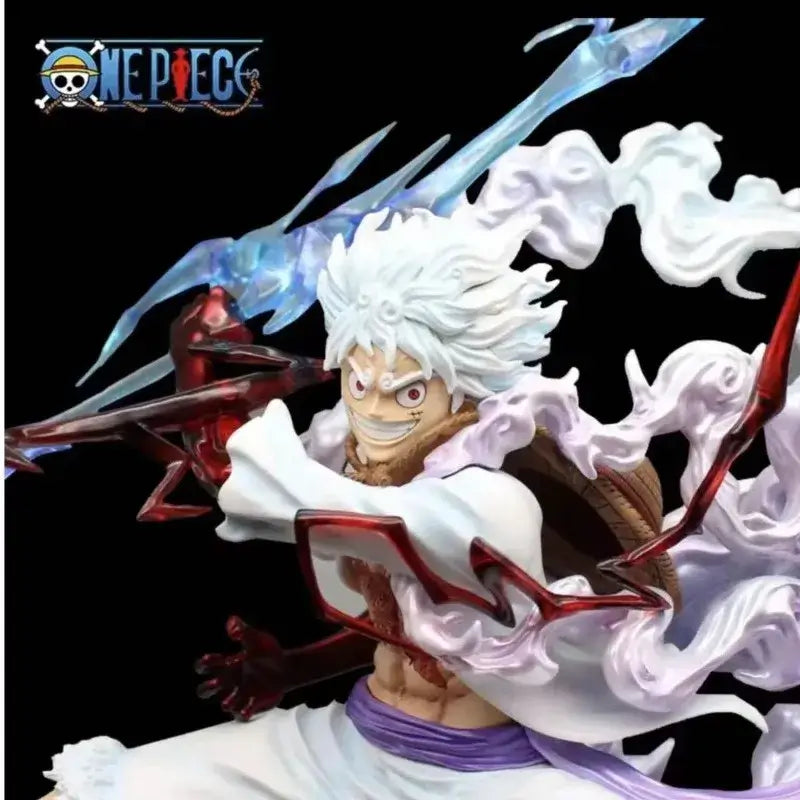 One Piece Luffy Statue: 28cm Lightning Movable Model