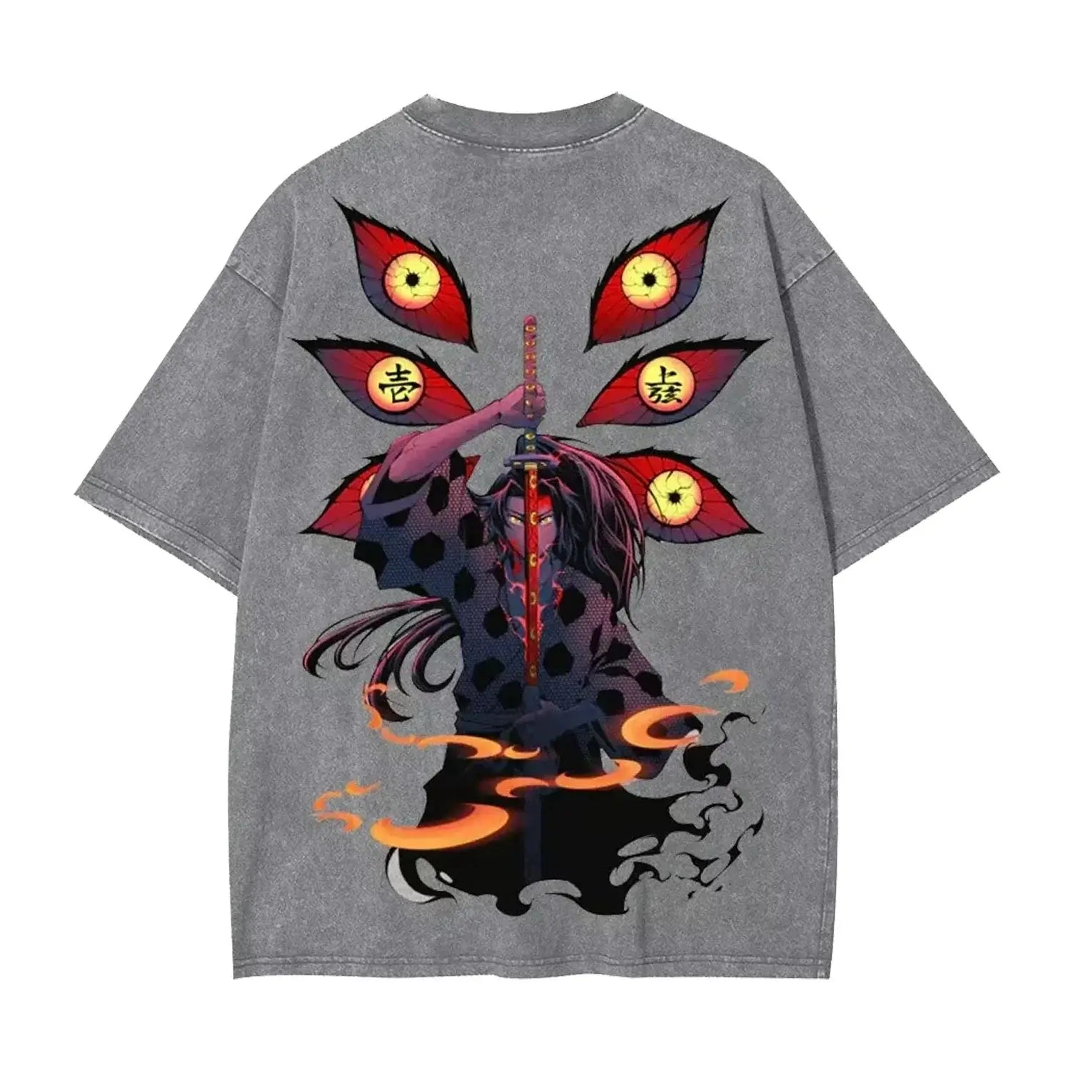 Demon Slayer Kokushibo Graphic T-shirt Harajuku Vintage