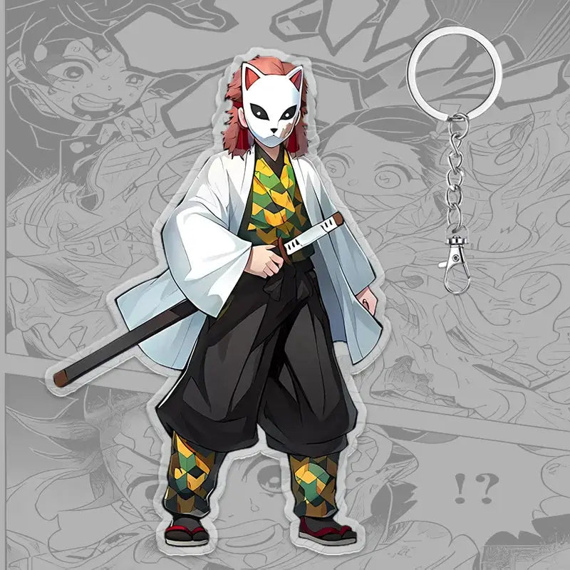 Demon Slayer Keychain: Tanjiro 6cm Acrylic Bag Pendant by Infinite Visibility