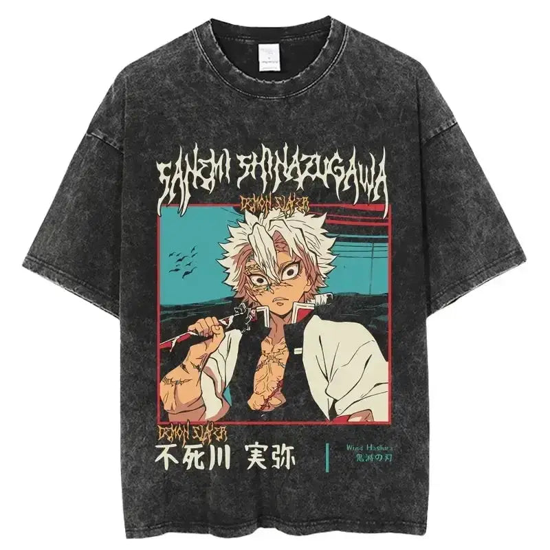 Demon Slayer Oversized Anime Hoodie, Unisex Cotton by Infinite Visibility