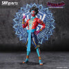 SH Figuarts Spider-Man India figure from Across the Spider-Verse, showcasing detailed costume and dynamic pose.