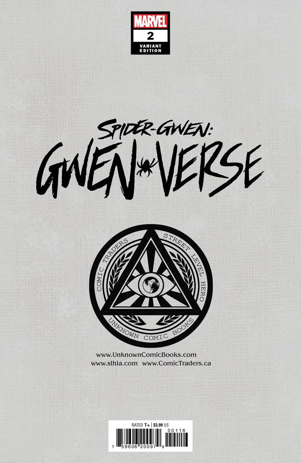 Spider-Gwen: Gwenverse 2 Unknown Comics Marco Turini Exclusive Var (04/13/2022) (04/20/2022) by Unknown Comic Books