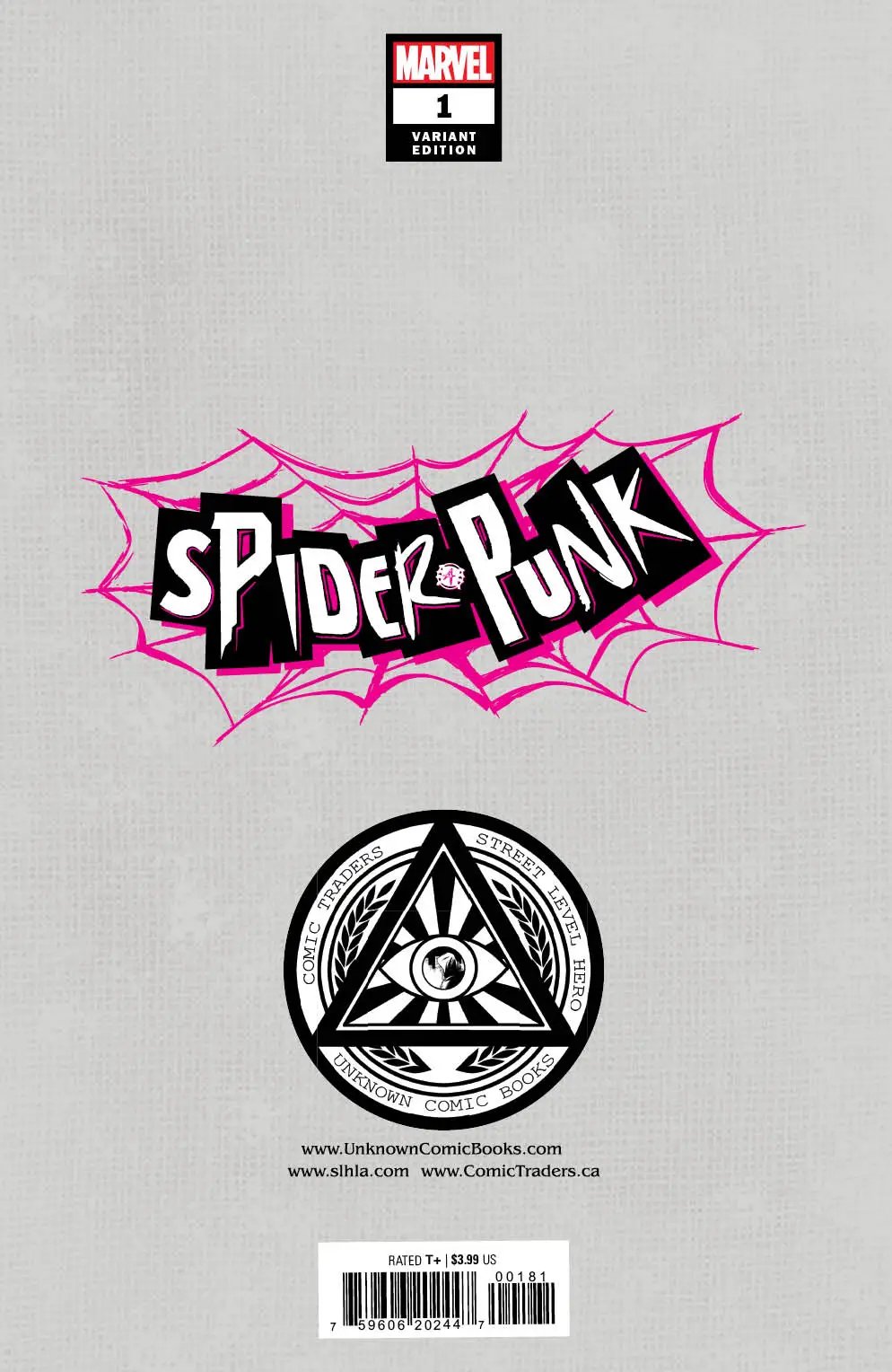 Spider-Punk 1 Unknown Comics Tony Daniel Exclusive Var (04/06/2022) by Unknown Comic Books
