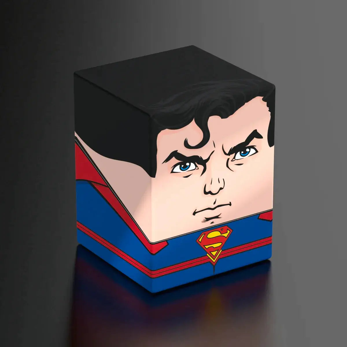 Dark-colored SQUAROE DC Justice League figure by THE MIGHTY HOBBY SHOP, featuring detailed superhero character design.