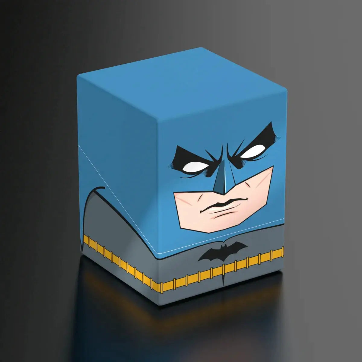 Dark Batman figure from SQUAROE Batman Gotham City GC001 series by The Mighty Hobby Shop, detailed design, and iconic superhero costume.
