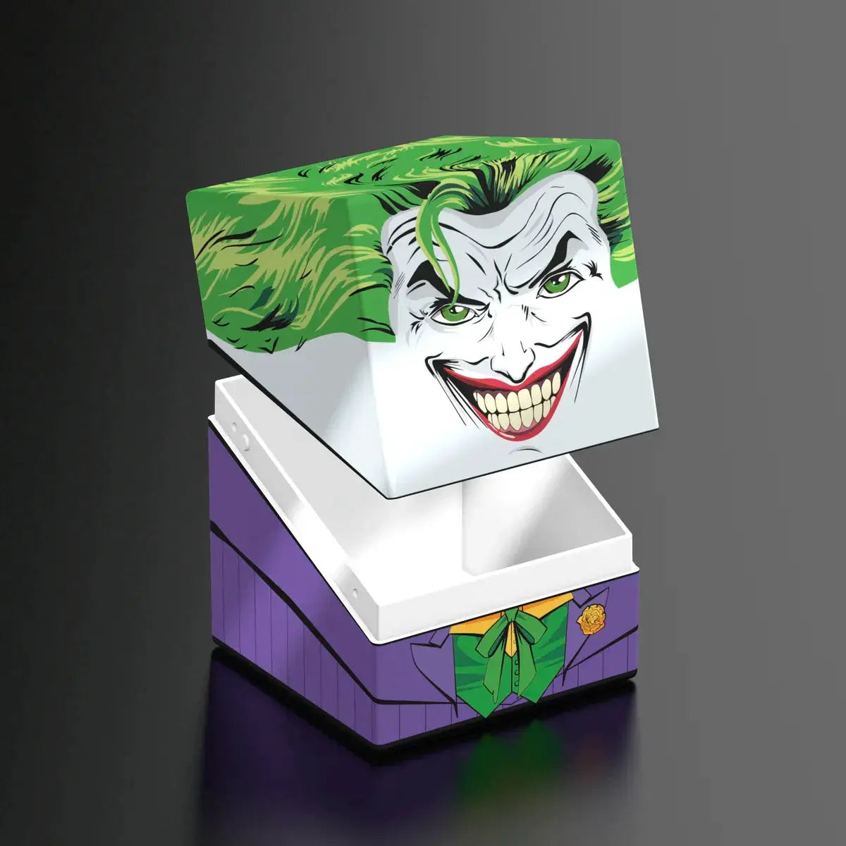 Dark-themed Batman: Gotham City Joker collectible figure by THE MIGHTY HOBBY SHOP, detailed comic-inspired design.