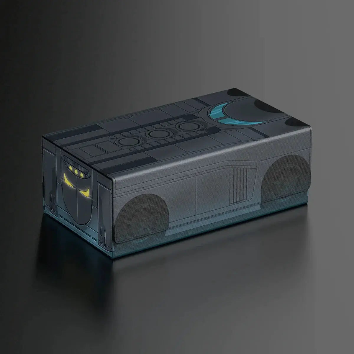 Dark-themed Squaroe DC Justice League collectible figure by The Mighty Hobby Shop with detailed design and iconic superhero features.