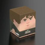 Dark-colored SQUAROE Sam figure from The Lord of the Rings by THE MIGHTY HOBBY SHOP, detailed view of the collectible character.