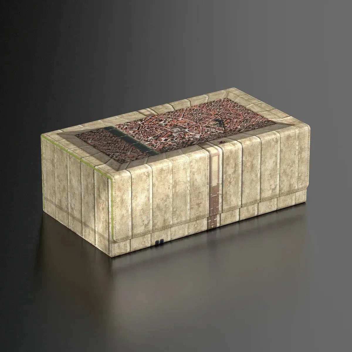 Dark-colored Collector's Case 800 Attack on Titan Shiganshina District by THE MIGHTY HOBBY SHOP, with detailed design and sturdy build.