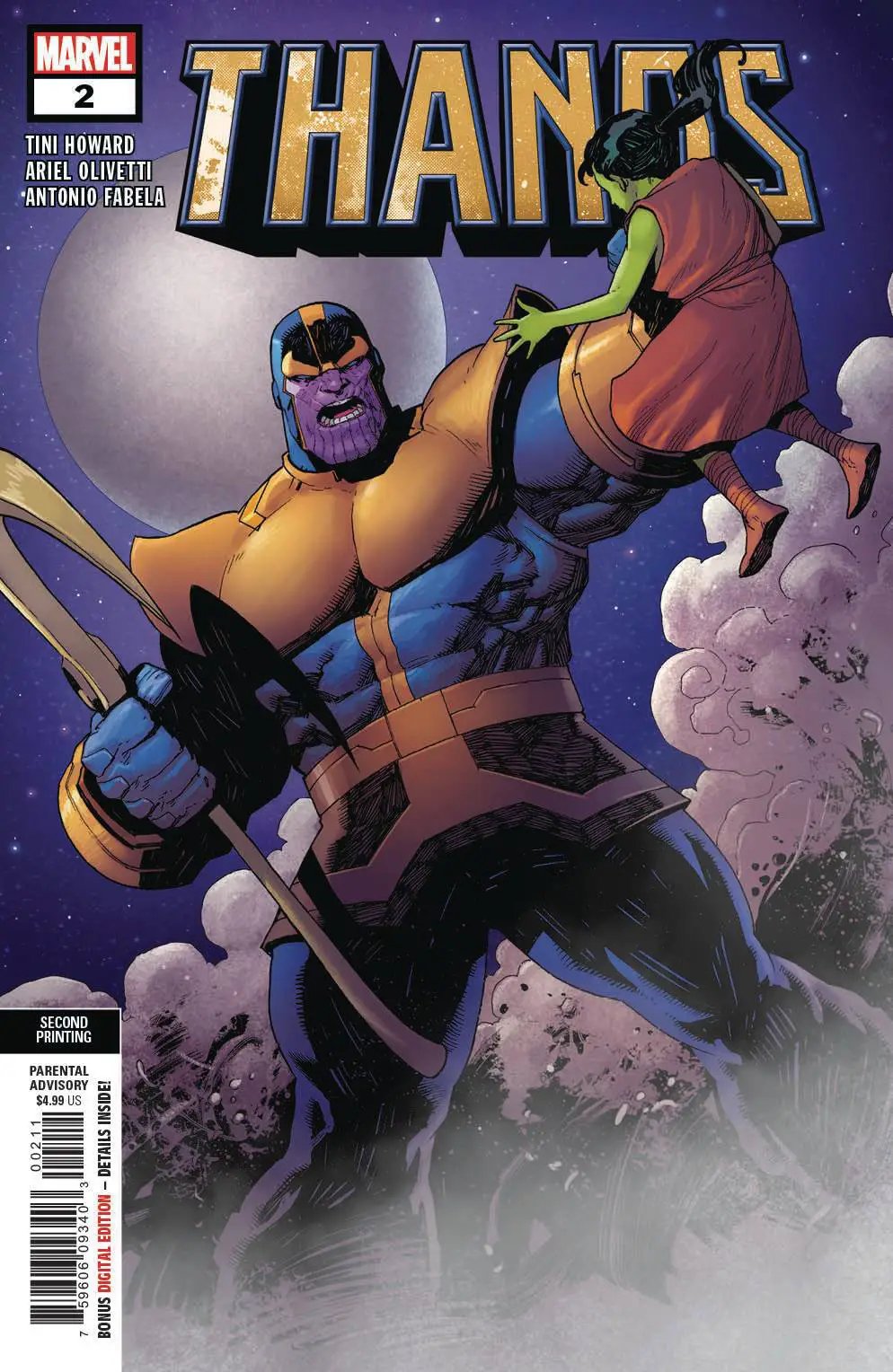 THANOS #2 (OF 6) 2ND PTG OLIVETTI VAR (07/03/2019) by Unknown Comic Books