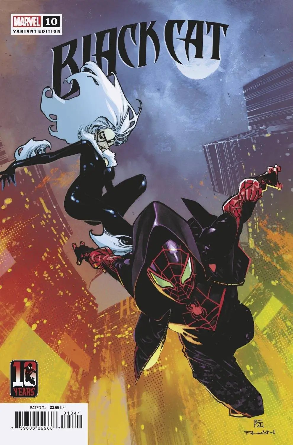 BLACK CAT #10 RUAN MILES MORALES 10TH ANNIV VAR (09/29/2021) by Unknown Comic Books