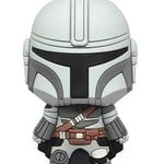 Star Wars Mandalorian 3D foam magnet featuring a detailed Mandalorian helmet design, ideal for refrigerator or metal surface decor.