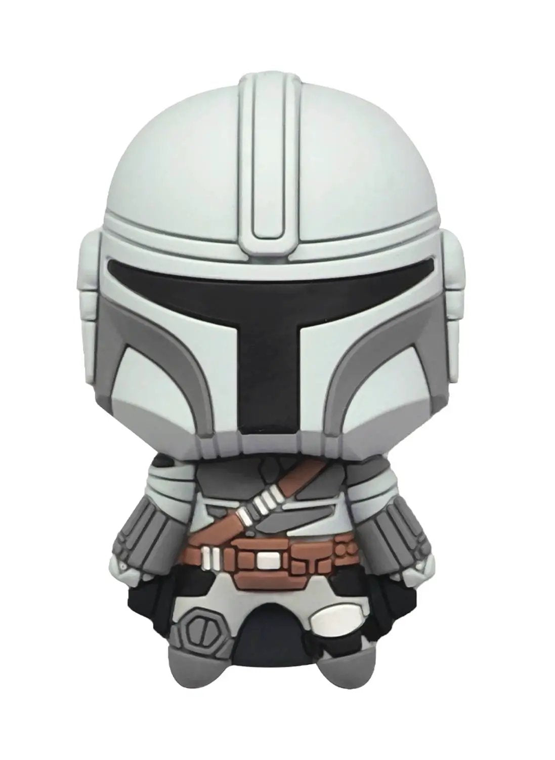 Star Wars Mandalorian 3D foam magnet featuring a detailed Mandalorian helmet design, ideal for refrigerator or metal surface decor.