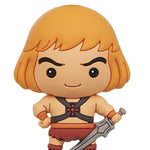 HE-MAN 3D foam magnet from THE MIGHTY HOBBY SHOP featuring a colorful He-Man character design.