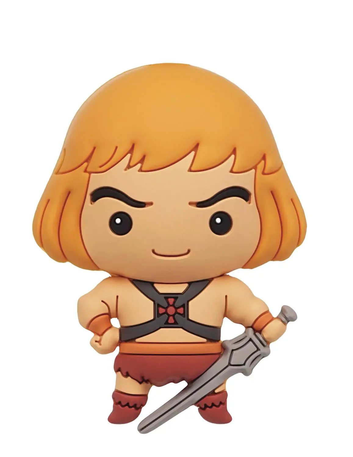 HE-MAN 3D foam magnet from THE MIGHTY HOBBY SHOP featuring a colorful He-Man character design.