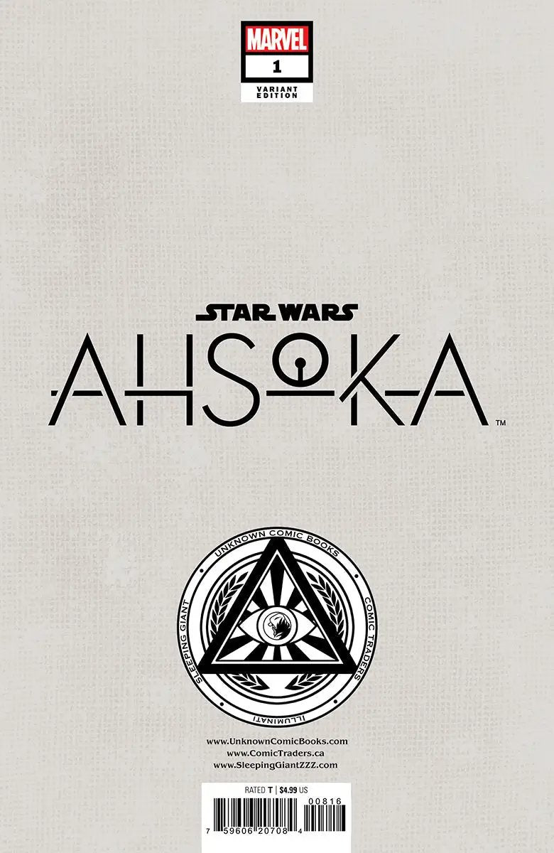 Star Wars: Ahsoka #1 Unknown Comics David Nakayama Virgin Exclusive Var (07/10/2024) by Unknown Comic Books