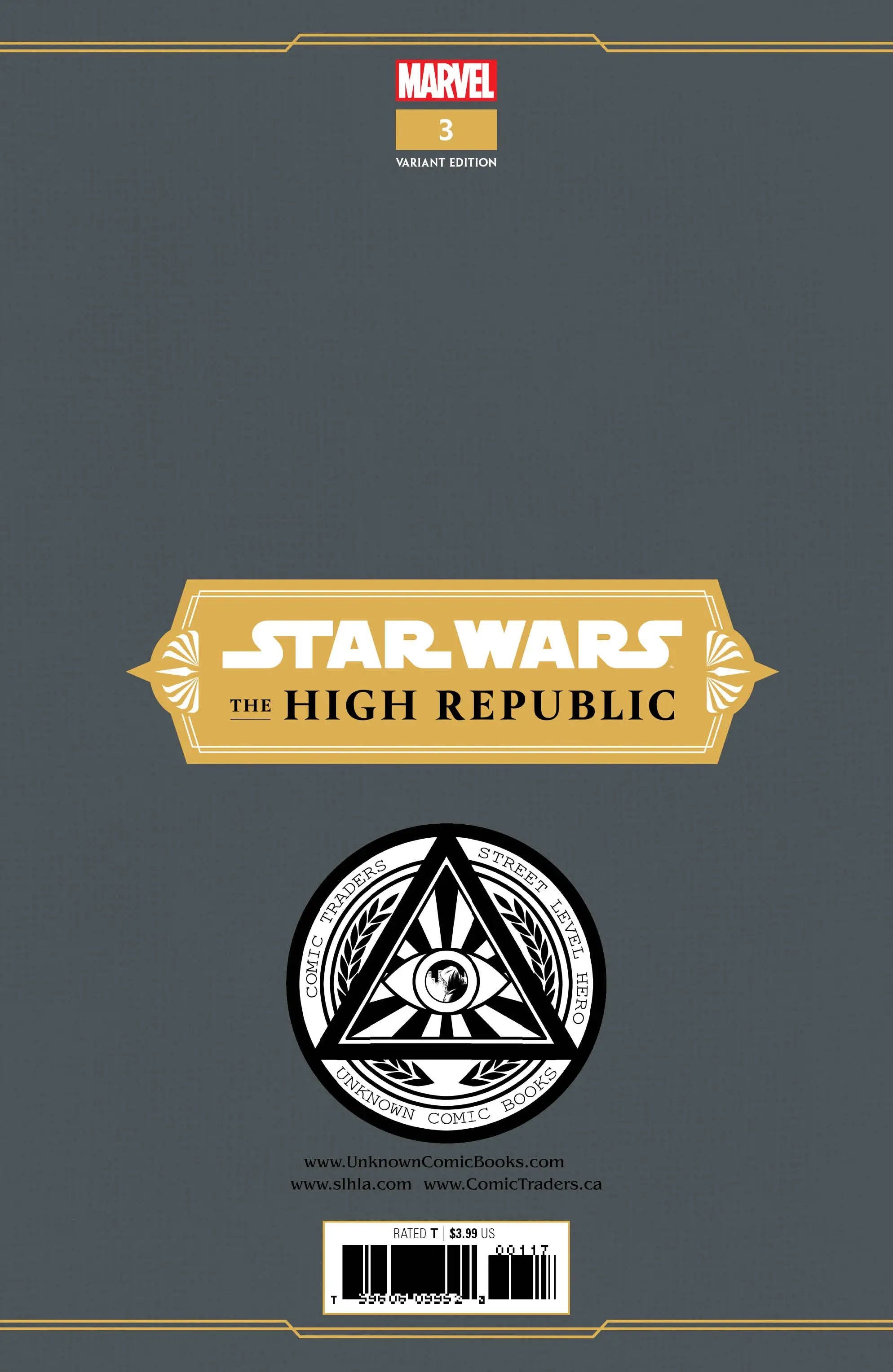 Star Wars High Republic #3 Unknown Comic Luke Ross Exclusive Virgin Var (03/03/2021) by Unknown Comic Books
